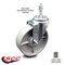 Service Caster Semi Steel Swivel Threaded Stem Caster w/Roller Bearing - 5" Wheel & 3/8" Stem SCC-TS20S515-SSR-381615 - alternate 3